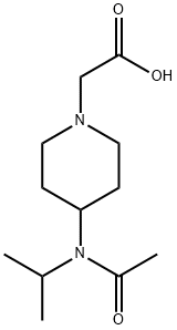 [4-(Acetyl-isopropyl-aMino)-piperidin-1-yl]-acetic acid Struktur