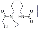 {2-[(2-Chloro-acetyl)-cyclopropyl-aMino]-cyclohexyl}-carbaMic acid tert-butyl ester Struktur