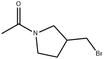 1-(3-BroMoMethyl-pyrrolidin-1-yl)-ethanone Struktur