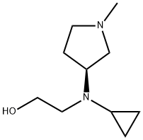 2-[Cyclopropyl-((S)-1-Methyl-pyrrolidin-3-yl)-aMino]-ethanol Struktur