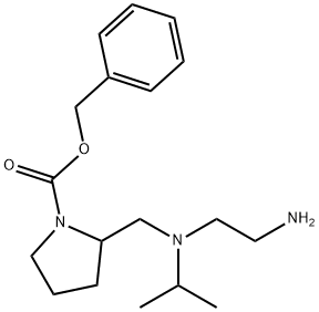 2-{[(2-AMino-ethyl)-isopropyl-aMino]-Methyl}-pyrrolidine-1-carboxylic acid benzyl ester Struktur