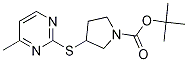 3-(4-Methyl-pyriMidin-2-ylsulfanyl)
-pyrrolidine-1-carboxylic acid tert
-butyl ester Struktur