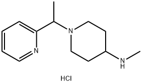 Methyl-[1-(1-pyridin-2-yl-ethyl)-piperidin-4-yl]-aMine hydrochloride Struktur