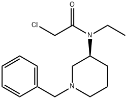 N-((S)-1-Benzyl-piperidin-3-yl)-2-chloro-N-ethyl-acetaMide Struktur