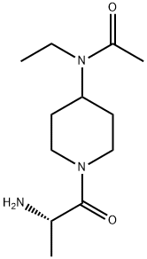 N-[1-((S)-2-AMino-propionyl)-piperidin-4-yl]-N-ethyl-acetaMide Struktur