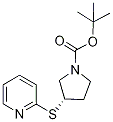 (S)-3-(Pyridin-2-ylsulfanyl)-pyrrolidine-1-carboxylic acid tert-butyl ester Struktur