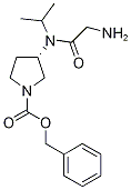 (S)-3-[(2-AMino-acetyl)-isopropyl-aMino]-pyrrolidine-1-carboxylic acid benzyl este Struktur