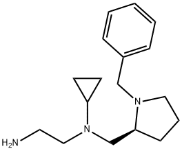 N*1*-((S)-1-Benzyl-pyrrolidin-2-ylMethyl)-N*1*-cyclopropyl-ethane-1,2-diaMine Struktur