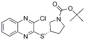 (S)-3-(3-Chloro-quinoxalin-2-ylsulf
anyl)-pyrrolidine-1-carboxylic acid
tert-butyl ester Struktur