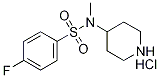 4-Fluoro-N-Methyl-N-piperidin-4-yl-benzenesulfonaMide hydro、chloride Struktur