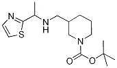 3-[(1-Thiazol-2-yl-ethylaMino)-Methyl]-piperidine-1-carboxylic acid tert-butyl este Struktur