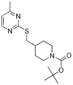 4-(4-Methyl-pyriMidin-2-ylsulfanylM
ethyl)-piperidine-1-carboxylic acid
tert-butyl ester Struktur