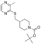 4-(3-Methyl-pyrazin-2-ylsulfanylMet
hyl)-piperidine-1-carboxylic acid t
ert-butyl ester Struktur