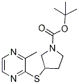 3-(3-Methyl-pyrazin-2-ylsulfanyl)-p
yrrolidine-1-carboxylic acid tert-b
utyl ester Struktur