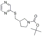 3-(Pyrazin-2-ylsulfanylMethyl)-pyrr
olidine-1-carboxylic acid tert-buty
l ester Struktur