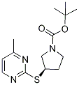 (R)-3-(4-Methyl-pyriMidin-2-ylsulfa
nyl)-pyrrolidine-1-carboxylic acid
tert-butyl ester Struktur