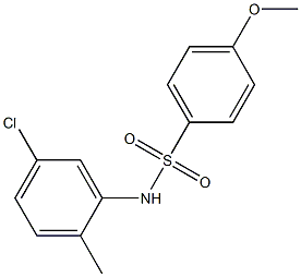 N-(5-chloro-2-methylphenyl)-4-methoxybenzenesulfonamide Struktur