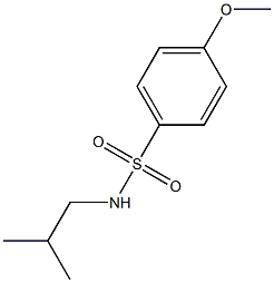 N-isobutyl-4-methoxybenzenesulfonamide Struktur