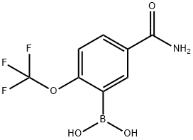 3-Borono-4-(trifluoromethoxy)benzamide Struktur