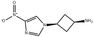 (1s,3s)-3-(4-nitro-1H-iMidazol-1-yl)cyclobutanaMine Struktur