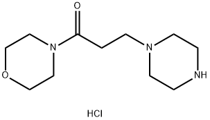 1-Morpholin-4-yl-3-piperazin-1-yl-propan-1-one 2HCl Struktur