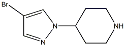 4-(4-broMo-1H-pyrazol-1-yl)piperidine Struktur