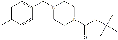 tert-butyl 4-(4-Methylbenzyl)piperazine-1-carboxylate Struktur