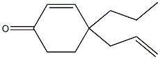 4-allyl-4-propylcyclohex-2-enone Struktur