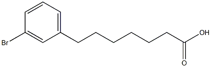 7-(3-broMo-phenyl)-heptanoic acid Struktur