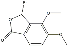 3-broMo-4,5-diMethoxyisobenzofuran-1(3H)-one Struktur