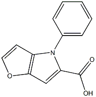 4-phenyl-4H-furo[3,2-b]pyrrole-5-carboxylic acid Struktur