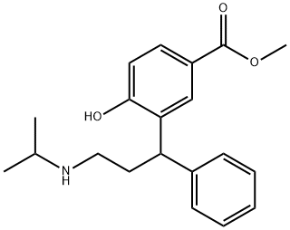 4-Hydroxy-3-[3-[(1-Methylethyl)aMino]-1-phenylpropyl]-benzoic Acid Methyl Ester Struktur