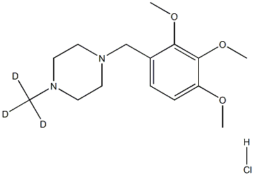 1-(Methyl-d3)-4-[(2,3,4-triMethoxyphenyl)Methyl]piperazine Hydrochloride Struktur