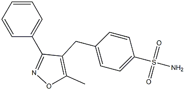 3-Phenyl-4-(4-aMinosulfonylbenzyl)-5-Methylisoxazole Struktur