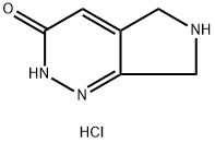 6,7-Dihydro-2H-pyrrolo[3,4-c]pyridazin-3(5H)-one hydrochloride Struktur