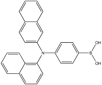 4-(naphthaleN-1-yl(naphthaleN-2-yl)aMino)phenylboronic acid Struktur