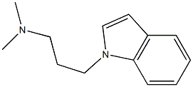 3-(1H-indol-1-yl)-N,N-diMethylpropan-1-aMine Struktur