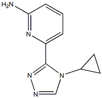 6-(4-cyclopropyl-4H-1,2,4-triazol-3-yl)pyridin-2-aMine Struktur