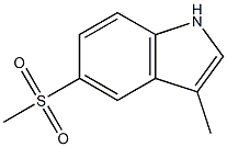 5-Methanesulfonyl-3-Methyl-1H-indole Struktur