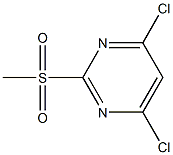 2-Methylsulfonyl-4,6-dichloropyriMidine Struktur