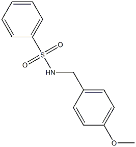 N-(4-methoxybenzyl)benzenesulfonamide Struktur