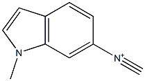 1-methyl-N-methylidyne-1H-indol-6-aminium Struktur