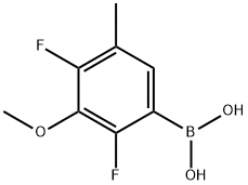 2,4-Difluoro-3-methoxy-5-methylphenylboronic acid Struktur