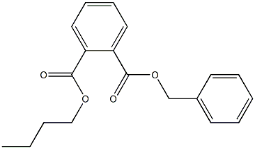 Butyl benzyl phthalate Solution Struktur