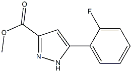 Methyl 5-(2-fluorophenyl)-1H-pyrazole-3-carboxylate Struktur