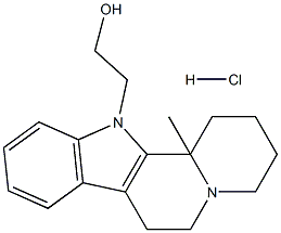 2-(12b-Methyl-1,3,4,6,7,12b-hexahydroindolo[2,3-a]quinolizin-12(2H)-yl)ethanol hydrochloride Struktur