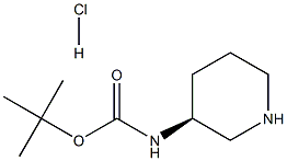 (S)-3-(Boc-aMino)piperidine hydrochloride Struktur