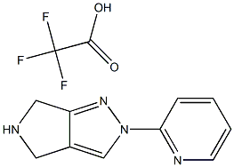 2-Pyridin-2-yl-2,4,5,6-tetrahydro-pyrrolo[3,4-c]pyrazole trifluoro-acetate Struktur