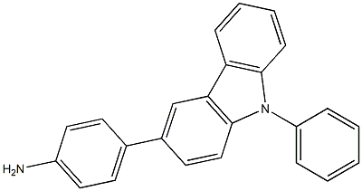 4-(9-phenyl-9H-carbazol-3-yl)aniline Struktur