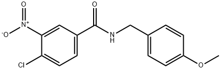 4-Chloro-N-(4-Methoxybenzyl)-3-nitrobenzaMide, 97% Struktur